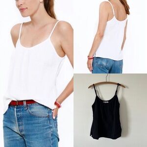XiRena. Cotton gauze Charlie Black camisole Top Sz S
